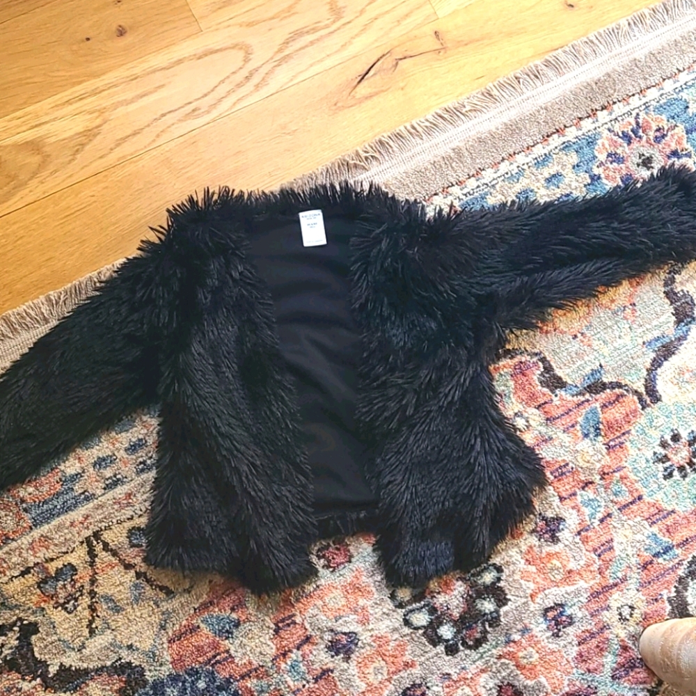Girls fuzzy coat